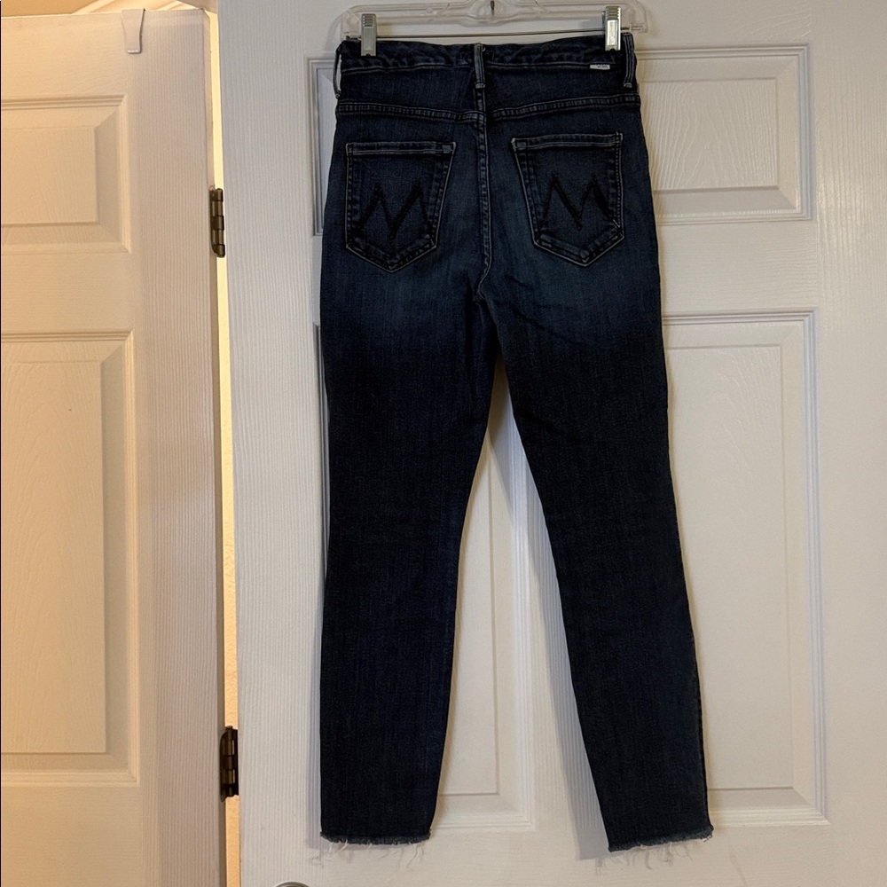 MOTHER High Waisted Looker Ankle Fray Jeans - Picture 2 of 6